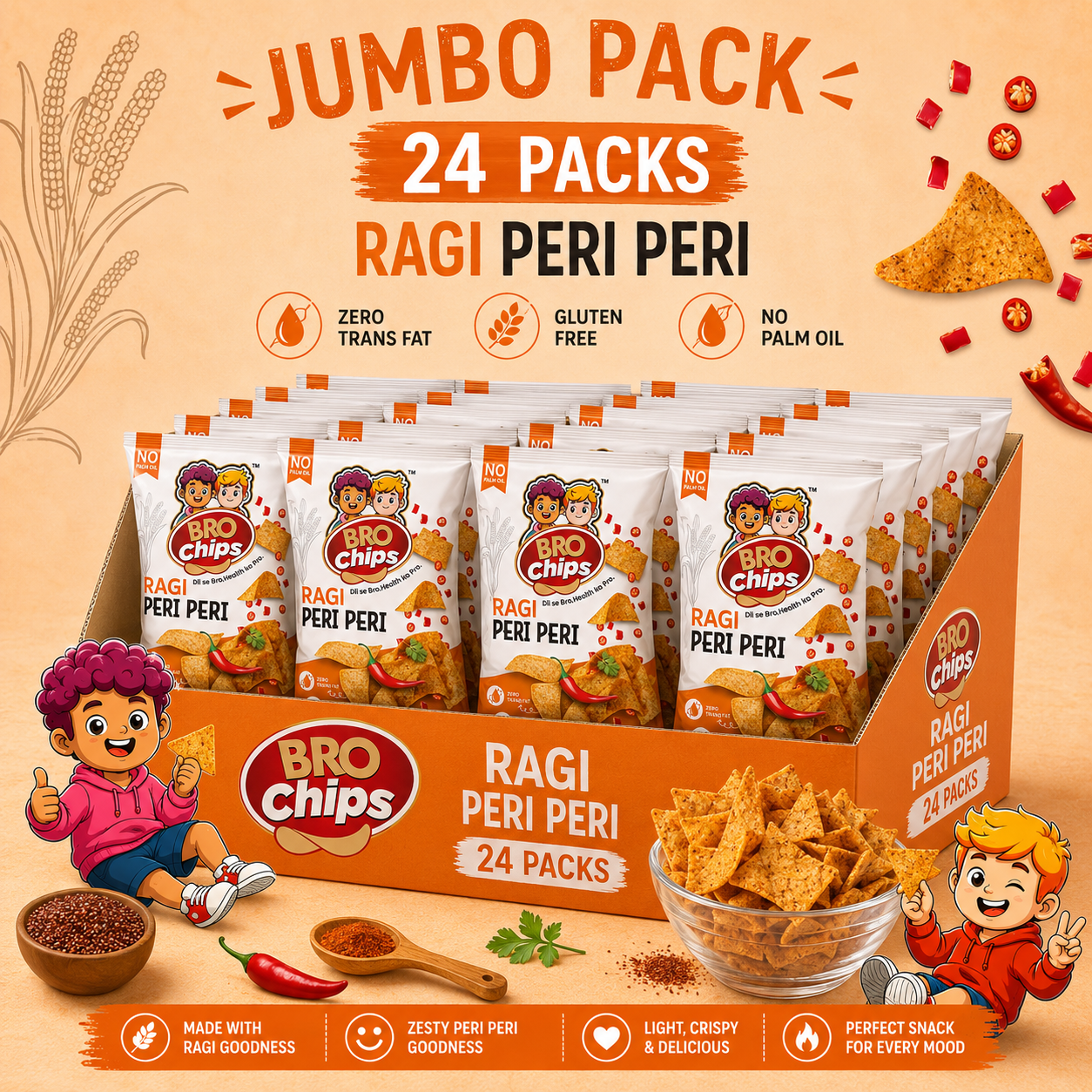 Brochips Healthy Ragi Peri Peri