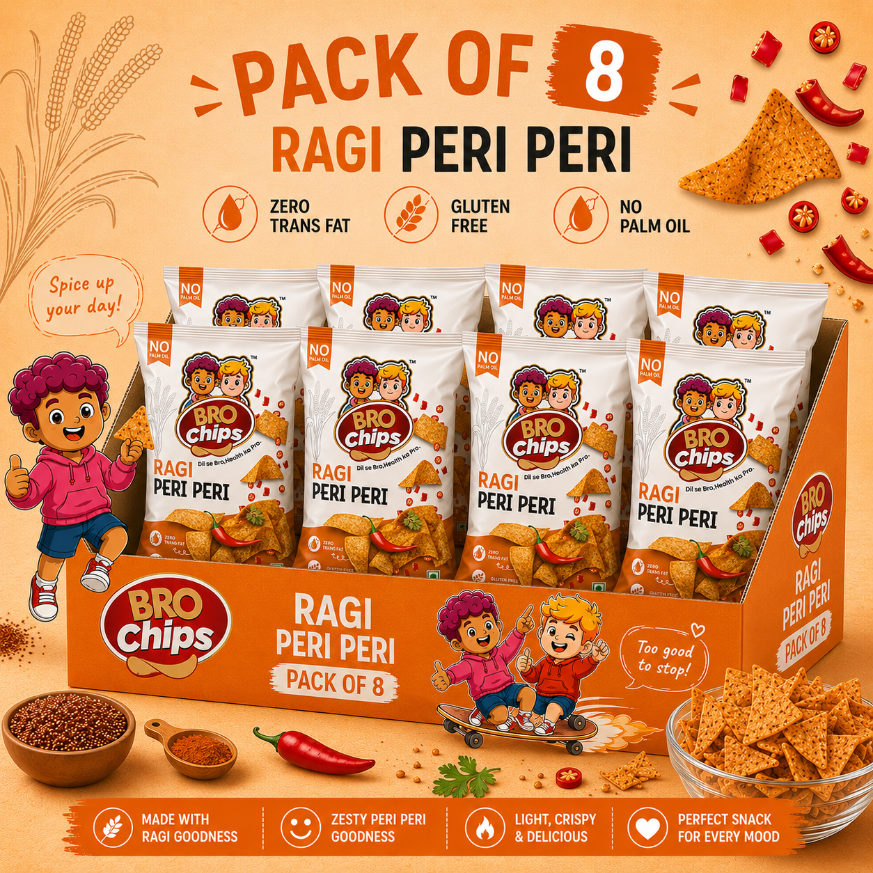 Brochips Healthy Ragi Peri Peri