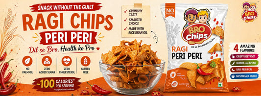 Ragi chips peri peri flavour (Dil se Bro, Health ko Pro)