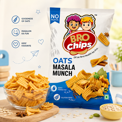 Brochips Healthy Oats Masala Munch