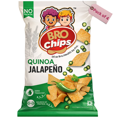Brochips | Quinoa Jalapeño Family Pack | 52g*4