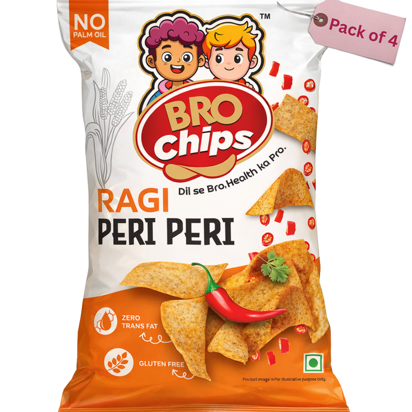 Ragi Peri Peri Chips * 4 (Family Pack)