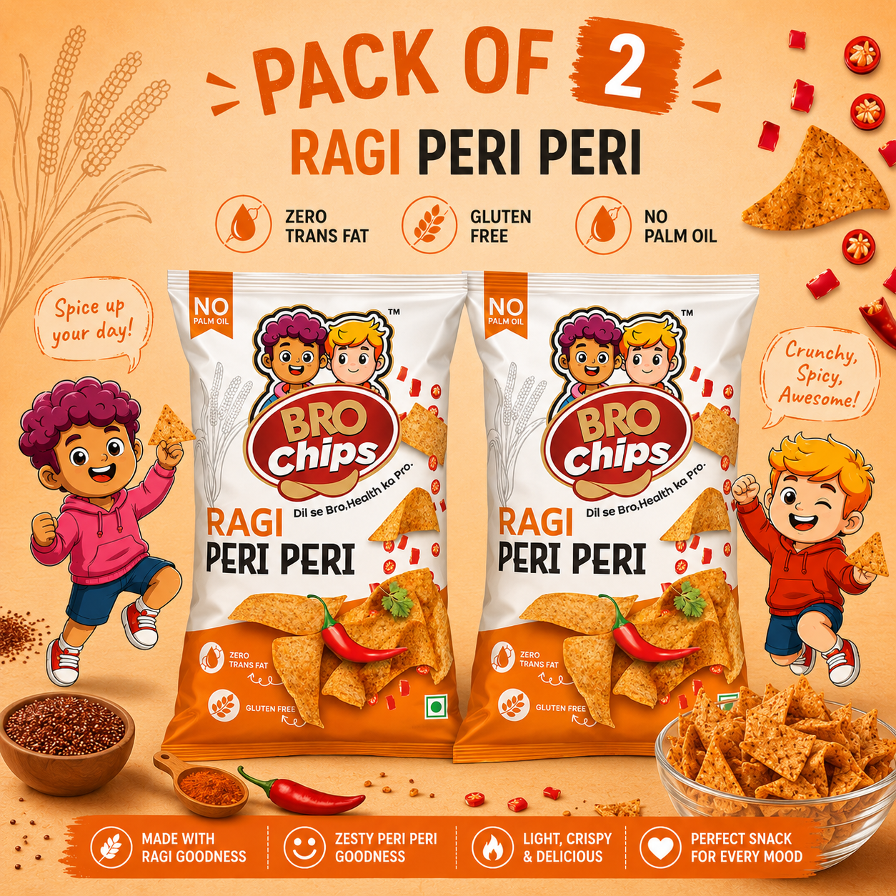 Brochips Healthy Ragi Peri Peri
